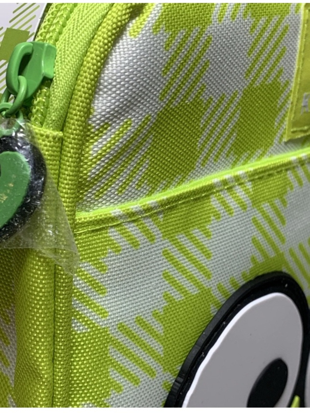 Sanrio KEROPPI Vertical Lunch Box Cooler Bag Gingham Green Igloo Insulated NWT - Picture 5 of 10